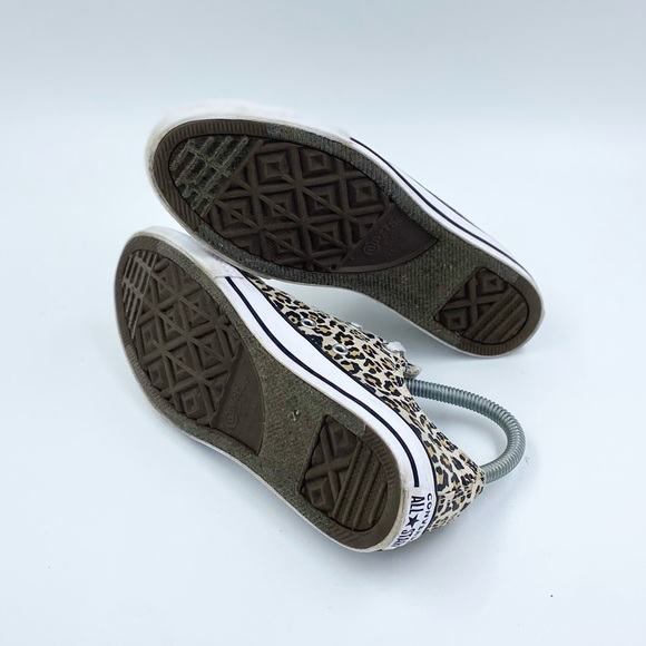 Converse All Star low top leopard print youth size 3 - Picture 5 of 6